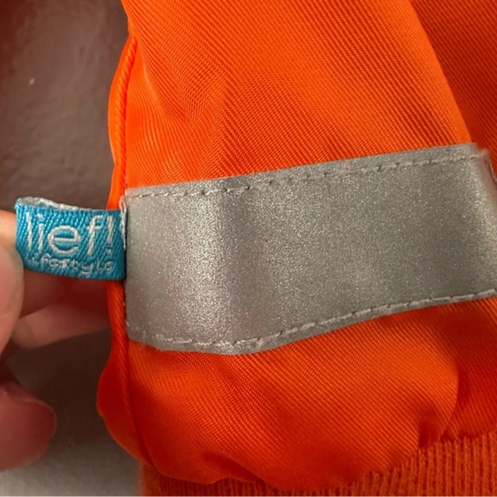 Lief! Infant/Toddler Zip Up Hooded Bomber‎ Jacket | Orange